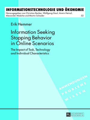 cover image of Information Seeking Stopping Behavior in Online Scenarios